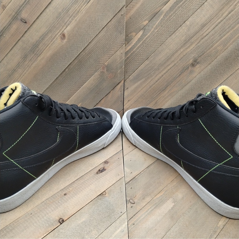 Nike Blazer Mid 77 Vintage Recycled Wool Pack Mens Size 12 Black Grey Sneakers - Picture 6 of 9